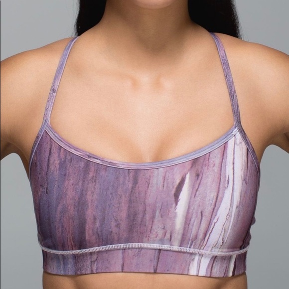 lululemon athletica Other - Lululemon Flow Y IV Mauve Storm watercolor Bra